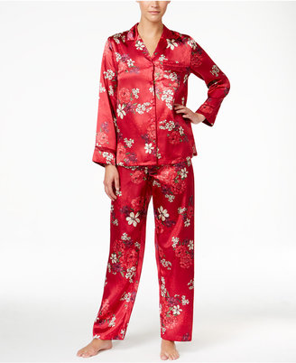 Thalia Sodi Notch Collar Satin Pajama Set, Only at Macy's