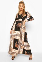 Thumbnail for your product : boohoo Plus Chain Print Maxi Dress