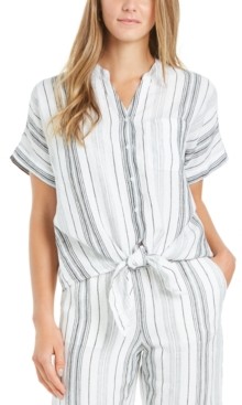 macys linen tops