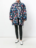 Thumbnail for your product : MSGM floral oversized coat