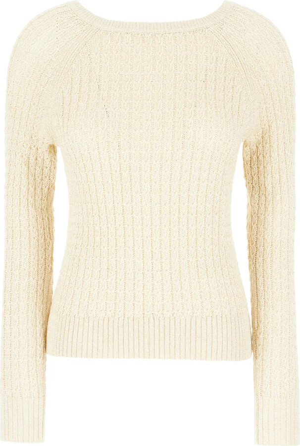 Ballantyne Cable-Knit Raglan-Sleeve Sweater