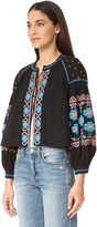 Thumbnail for your product : Free People Embroidered Swingy Jacket