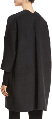 Vince Reversible Wool-Cashmere Cardigan Coat