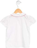 Thumbnail for your product : Papo d'Anjo Girls' Scallop-Trimmed Button-Up Top