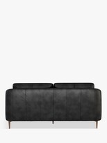 Thumbnail for your product : John Lewis & Partners Cape Large 3 Seater Leather Sofa, Dark Leg