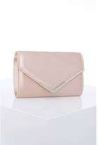 Thumbnail for your product : Quiz Nude Satin Envelope Bag