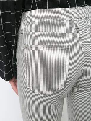 AG Jeans Jodi striped cropped jeans