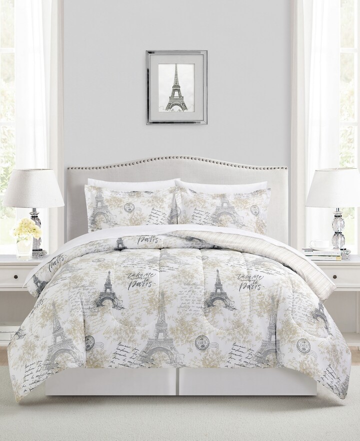 Sunham Paris Floral 8-Pc. Comforter Set