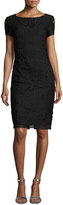 Thumbnail for your product : St. John Guipure-Lace Short-Sleeve Sheath Dress