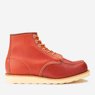 Red Wing Shoes Men's 6 Inch Moc Toe Leather Lace Up Boots - Oro Russet Portage - UK 11/US 12