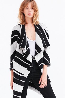 BB Dakota Kendall Striped Wrap Coat
