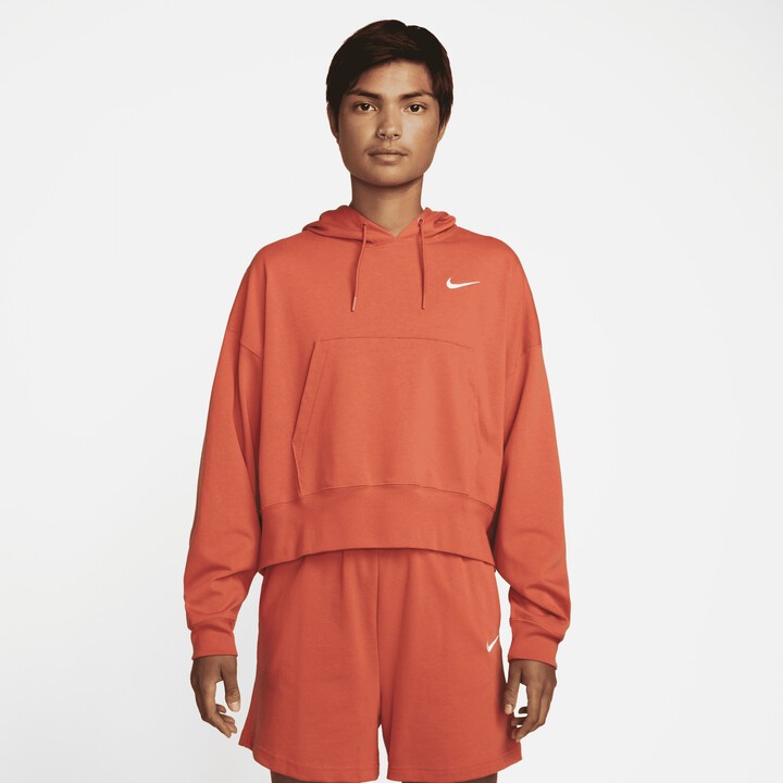 Nike Women's Sportswear Oversized Jersey Pullover Hoodie in Orange -  ShopStyle Activewear Tops