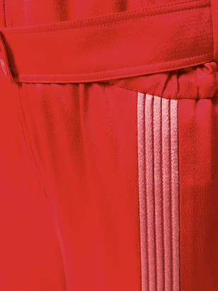 Valentino side stripe zip jumpsuit
