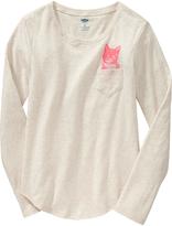 Thumbnail for your product : Old Navy Girls Animal-Pocket Tees