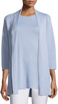 Thumbnail for your product : Eileen Fisher 3/4-Sleeve Silk/Organic-Cotton Jacket, Delfina
