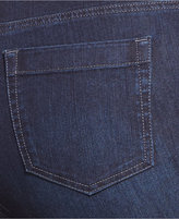 Thumbnail for your product : Style&Co. Style & Co. Plus Size Button-Cuff Capri Jeans, Dark Blue Wash