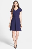 Thumbnail for your product : Donna Ricco Ottoman Textured Fit & Flare Dress