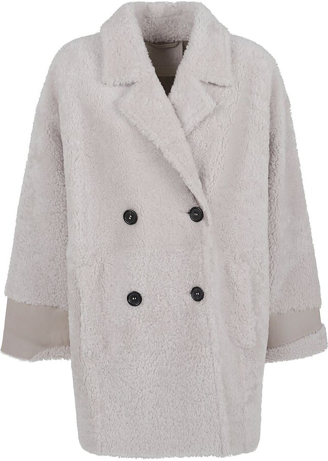 Desa 1972 Double-Breasted Shearling Coat