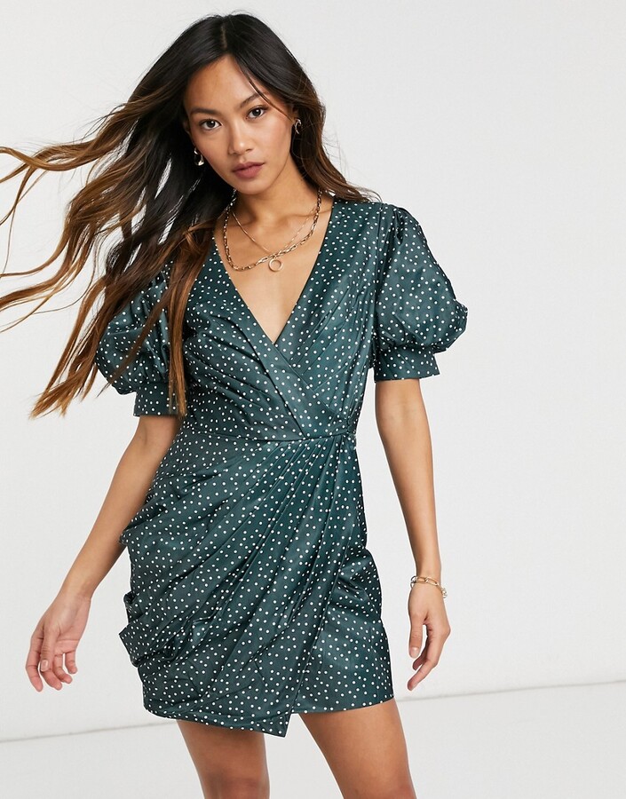 structured wrap dress