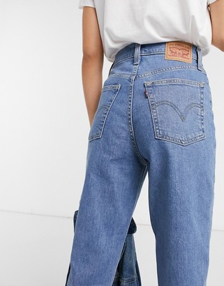 Levi's high waisted taper jean in midwash blue - ShopStyle
