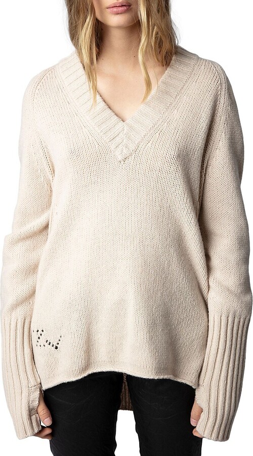 Zadig & Voltaire Valmy Intarsia Knit Amour Sweater - ShopStyle 