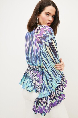 Karen Millen Plus Size Beaded Embellished Drama Kimono Top