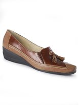 Thumbnail for your product : La Redoute PEDICONFORT Leather Soft Shoes with Tassel Trim