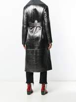 Thumbnail for your product : Ferragamo metallic belted coat