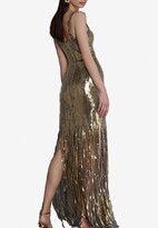 Thumbnail for your product : Bronx and Banco Cherie Fringed Sequined Maxi Dress