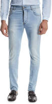 Thumbnail for your product : Isaia Light Wash Straight-Leg Jeans