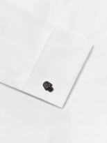 Thumbnail for your product : Alexander McQueen Crystal-Embellished Blackened Brass Cufflinks