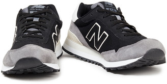 New Balance Leather-trimmed Color-block Suede And Mesh Sneakers
