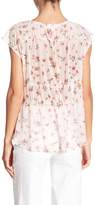 Thumbnail for your product : 14th & Union Floral Mesh Blouse (Regular & Petite)