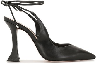 white lace up pumps womens