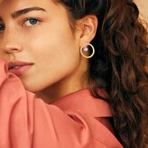 Thumbnail for your product : Agnes de Verneuil Circle Pearled Earrings & Stone Ear Jacket- Gold & Rainbow Moonstone