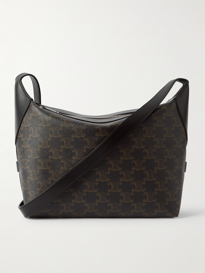 Celine Homme Romy Large Full-Grain Leather Messenger Bag