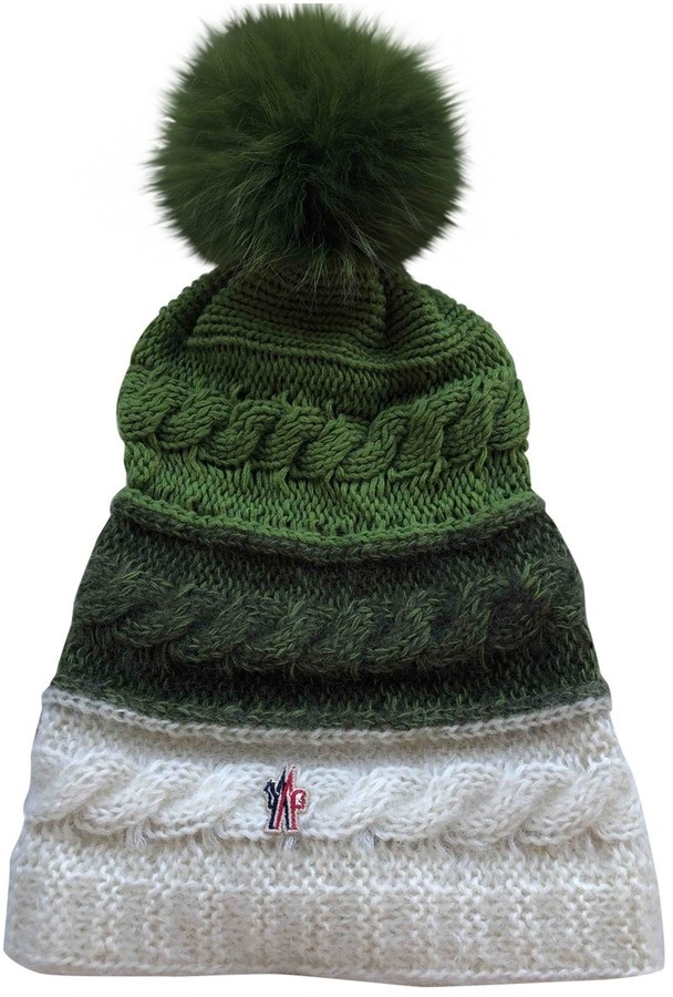 green moncler hat