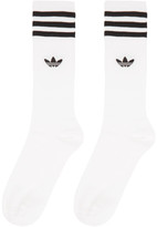 Thumbnail for your product : adidas Three-Pack White Solid Crew Socks