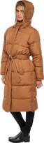 Thumbnail for your product : Sebby Women' Long Puffer Jacket Coat with Hood - S.E.B. By Duck Brown Small