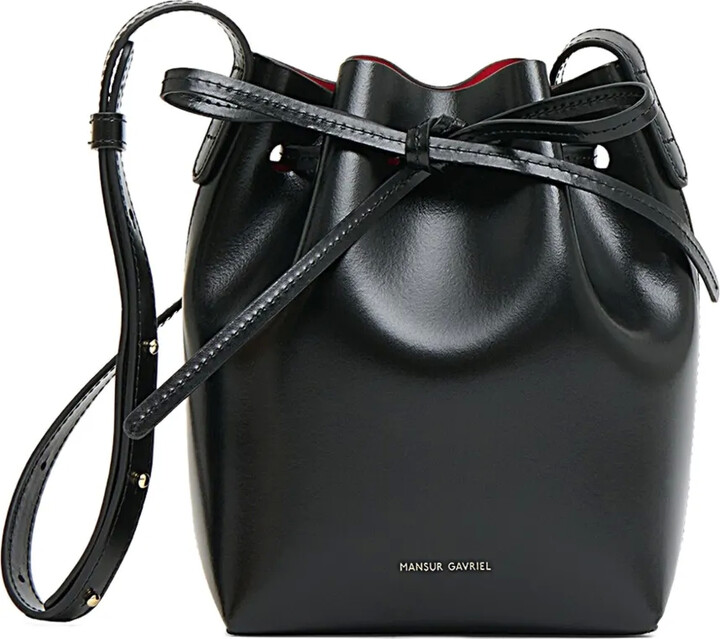 Mansur Gavriel Mini Leather Bucket Bag