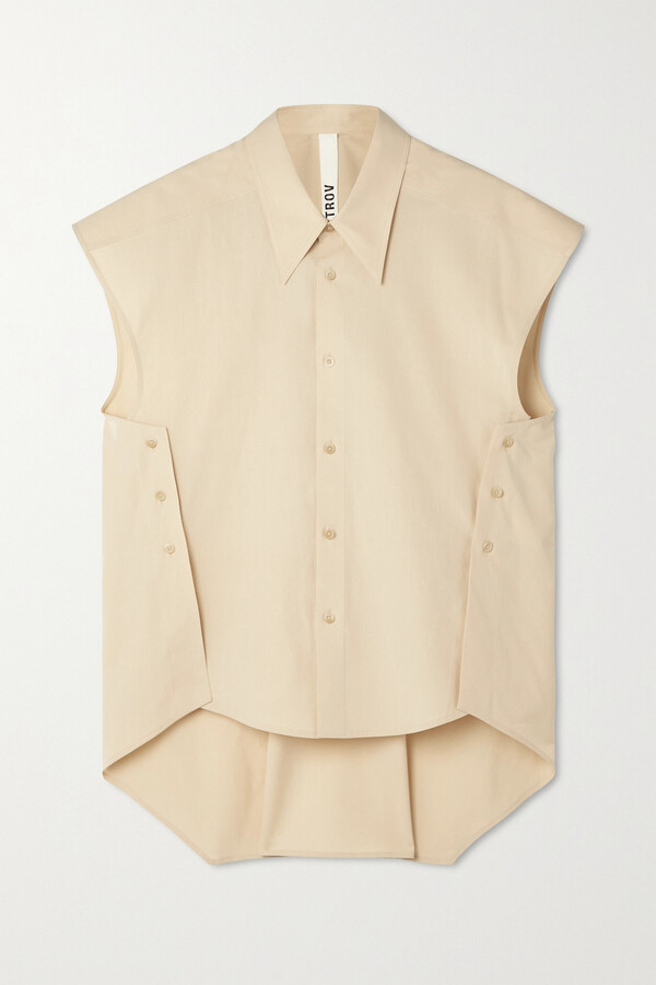 Cream Silk Top | Shop the world's 