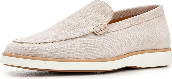 Magnanni Lourenco Men's Lace Up Wing Tip Shoes Bone And Jean : 9 M Suede