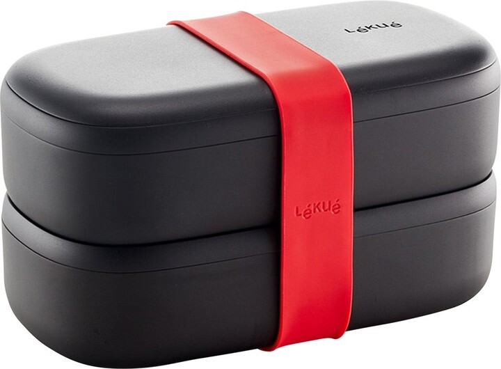 Container Store Lékué LunchBox To Go Limited Edition Black Set of 2