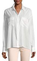Thumbnail for your product : Vince Textured Double-Placket Blouse