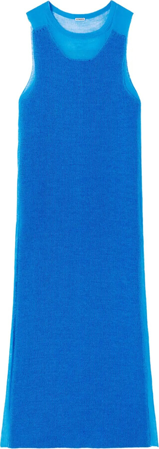 Jil Sander Semi-Sheer Knit Long Dress