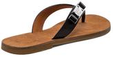 Thumbnail for your product : Marc by Marc Jacobs Tuxedo Logo Plaque Leather Flip Flop