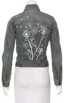 Thumbnail for your product : Saint Laurent Embroidered Denim Jacket