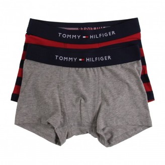 Tommy Hilfiger Pack of 2 Uni and striped Boxers Red