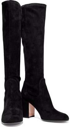 Gianvito Rossi Suede Knee Boots
