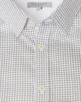 TRINI Geo print cotton shirt